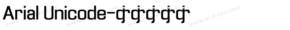 Arial Unicode字体转换